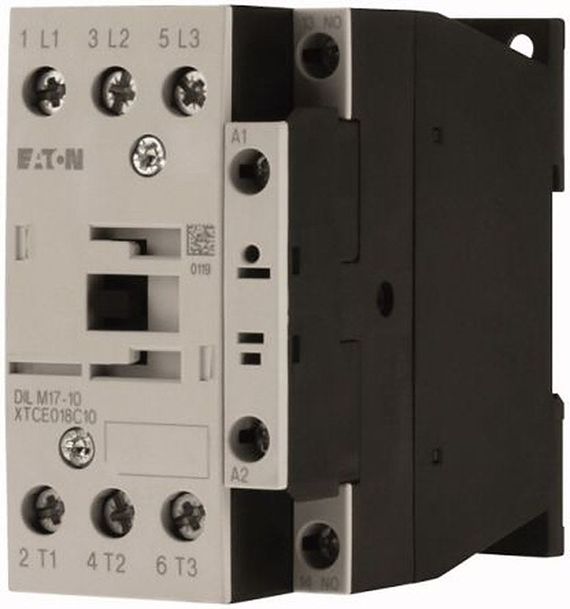 Eaton DILM17 Contactor, 230V ac Coil, 3-Pole, 17 A, 7.5 kW 230V ac, 1 NO, 690V ac