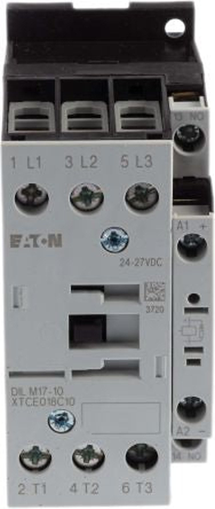 Eaton DILM Contactor, 24V dc Coil, 3-Pole, 17 A, 7.5 kW 24V dc, 3 NO, 400V ac