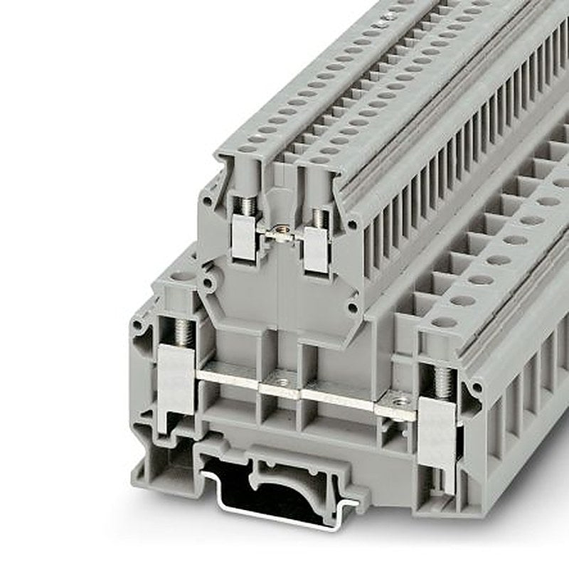 Phoenix Contact 2771007 UKKB 10/2.5 Series Double Level Terminal Block Grey, 0.2mm², 4 mm², 2-Level, Screw
