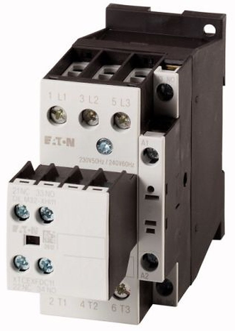 Eaton DILM Contactor, 24V Coil, 3-Pole, 25 A, 14 kW, 1 NC, 400V