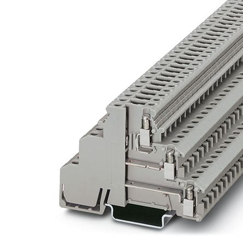 Phoenix Contact 2774237 DIKD 1.5-TG Series DIN Rail Terminal Block Grey, 2.5mm², 3-Level, Screw