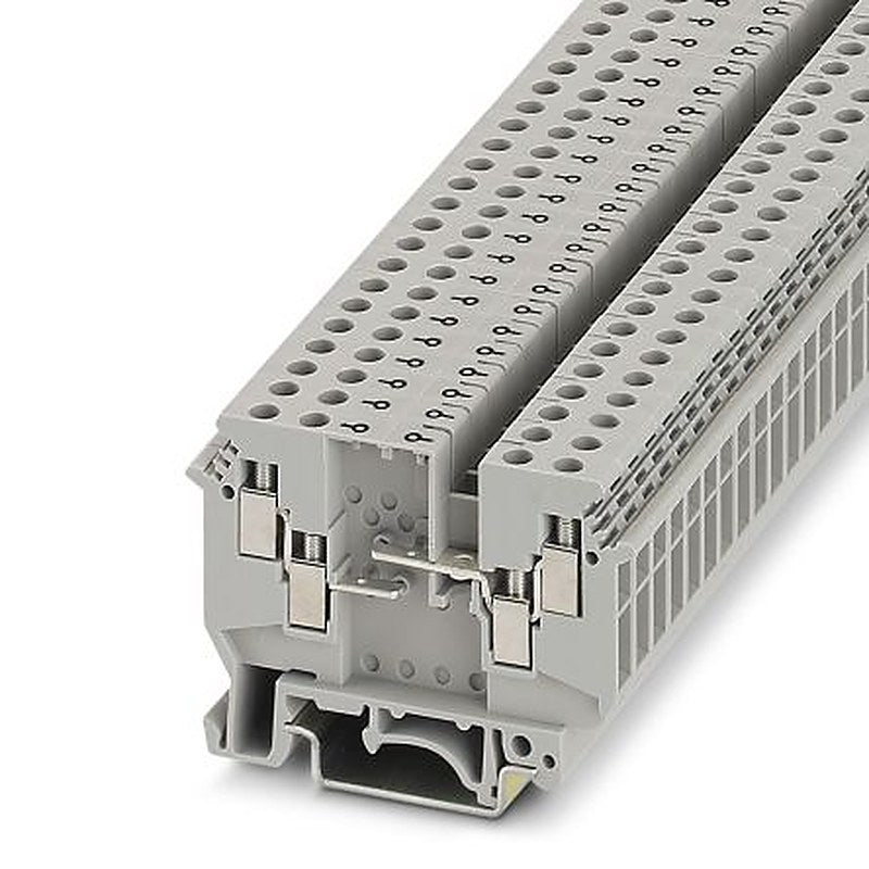 Phoenix Contact 2775207 UDK 4-DUR Series Component Terminal Block Grey, 0.2mm², 4 mm², 1-Level, Screw