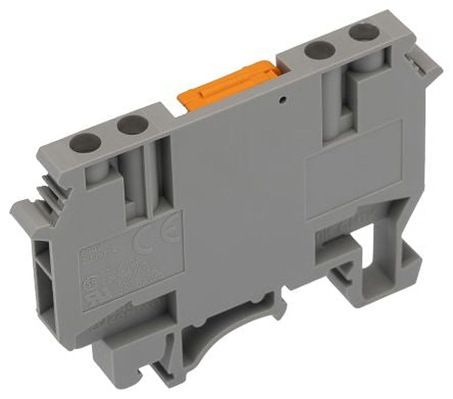 Phoenix Contact 2775265 UDK 4-MTK Series Knife Disconnect Terminal Block Grey, 0.2mm², 2.5 mm², 1-Level, Screw