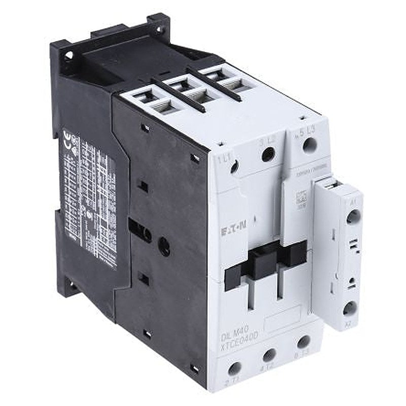 Eaton DILM Contactor, 230V ac Coil, 3-Pole, 40 A, 18.5 kW 230V ac, 3 NO, 400V ac