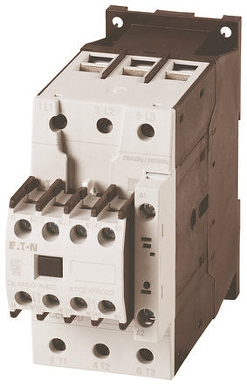 Eaton DILM Contactor, 400V Coil, 3-Pole, 50 A, 22 kW, 2 NO/2 NC, 400V
