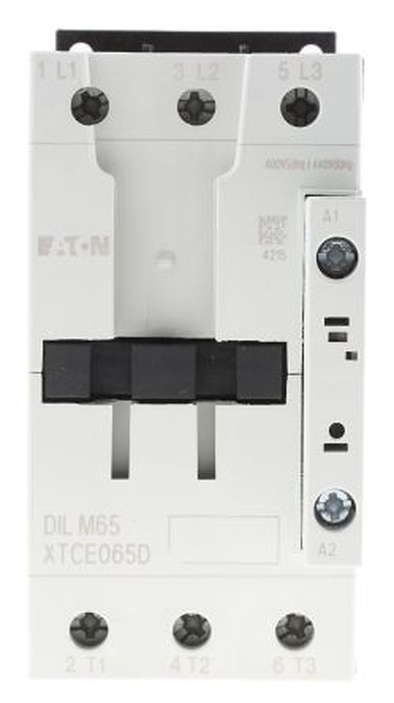 Eaton DILM Contactor, 400V ac Coil, 3-Pole, 65 A, 30 kW 400V ac, 3 NO, 400V ac