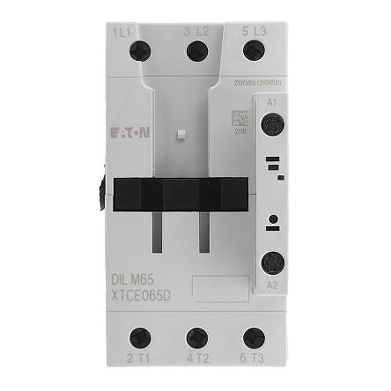 Eaton DILM Contactor, 230V ac Coil, 3-Pole, 65 A, 30 kW 230V ac, 3 NO, 400V ac