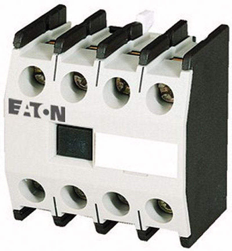Eaton Auxiliary Contact, 4 Contact, 2 NC/2 NO, DILM, Front, 10 A, 500V ac, 277953 DILM150-XHIV22