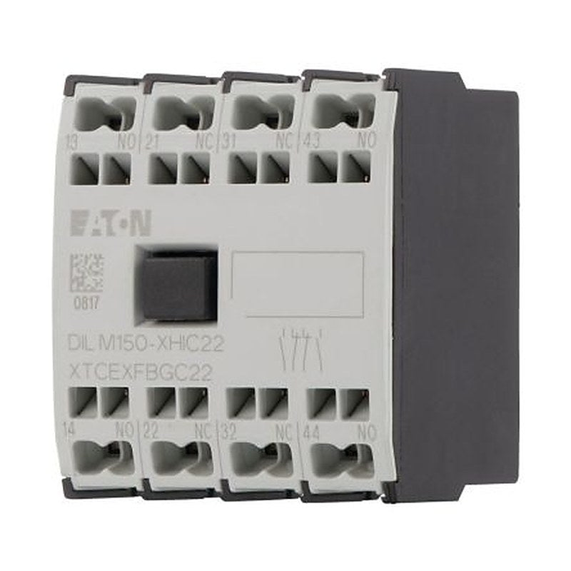 Eaton Auxiliary Contact, 4 Contact, 2 NC/2 NO, Front, 10 A, 440V, 278046 DILM150-XHIC22