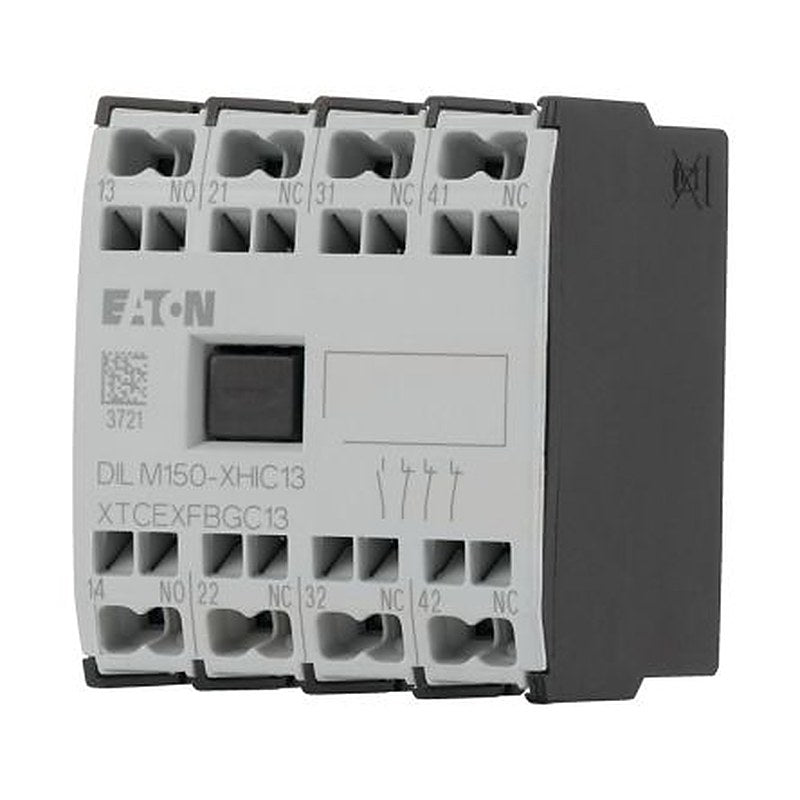 Eaton Auxiliary Contact, 4 Contact, 1 NO/3 NC, Front, 10 A, 440V, 278047 DILM150-XHIC13