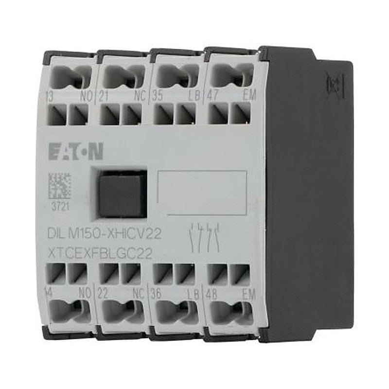 Eaton Auxiliary Contact, 4 Contact, Front, 10 A, 440V, 278049 DILM150-XHICV22