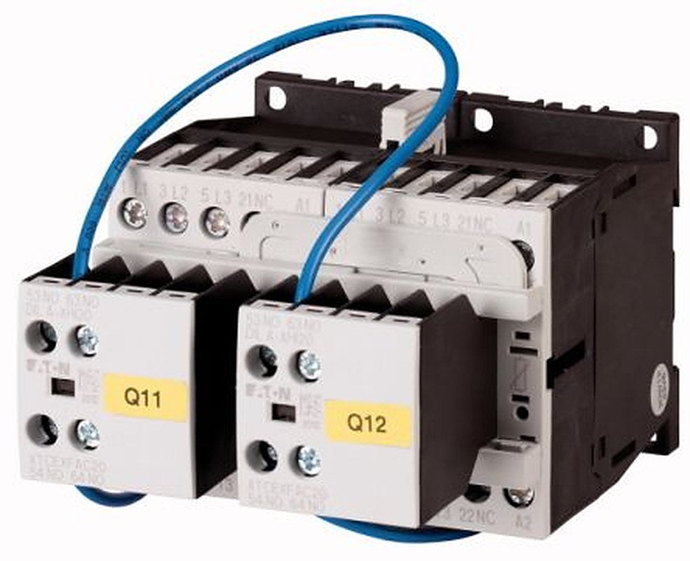 Eaton DIUL Reversing Contactor, 110V ac, 120 V ac Coil, 3-Pole, 23 kW, 6 NO, 400V