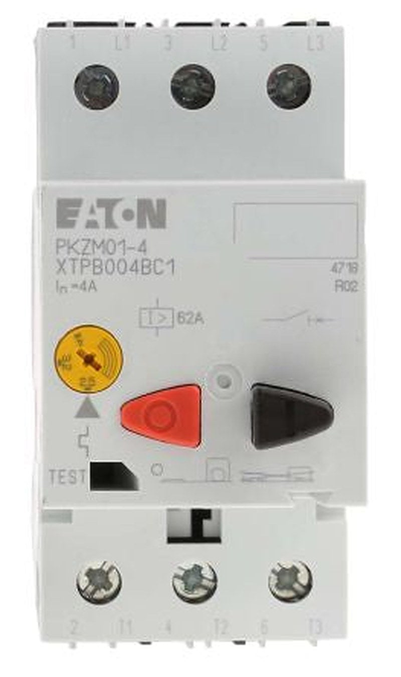 Eaton 2.5A, 4 A PKZM 01 Motor Protection Circuit Breaker, 690V ac, 55 °C, -25 °C