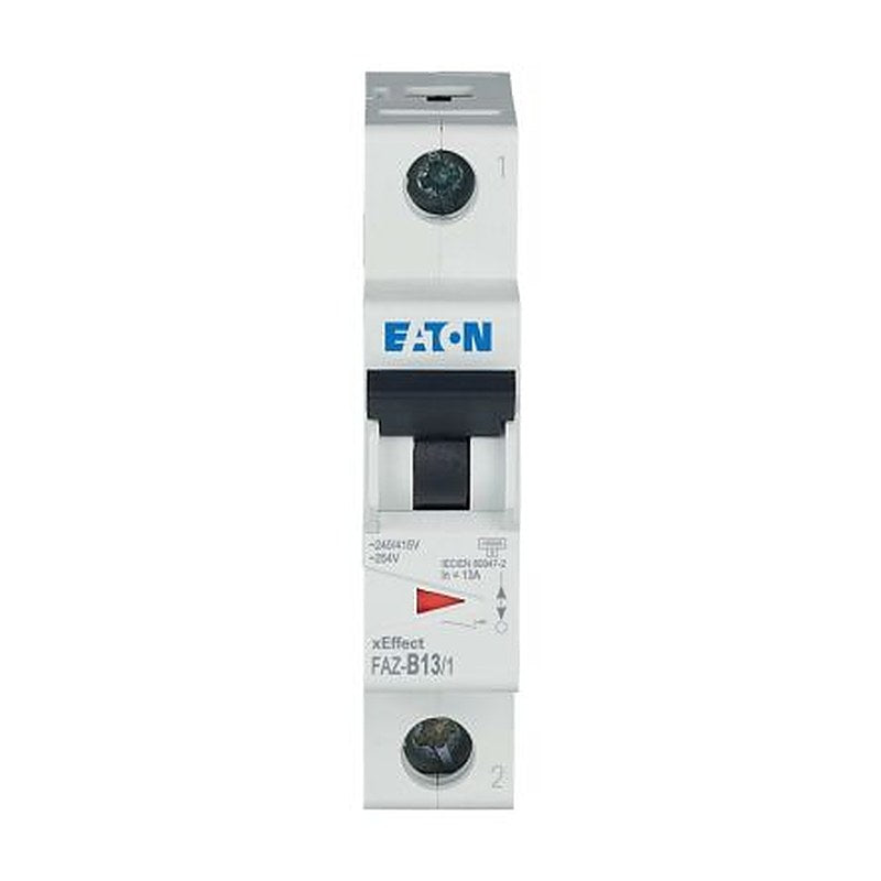 Eaton xEffect FAZ Miniature Circuit Breaker, 1-Pole, 13A, Type B, 230V ac AC, 60 V dc DC, 10 kA Breaking Capacity