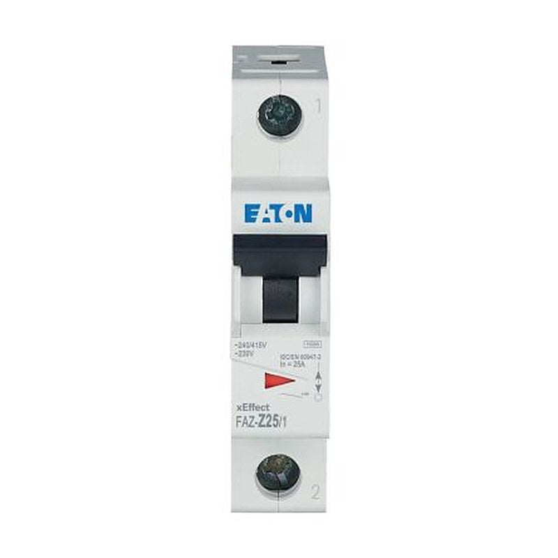 Eaton xEffect FAZ Miniature Circuit Breaker, 1-Pole, 25A, Type Z, 230V ac AC, 48 V dc DC, 10 kA Breaking Capacity