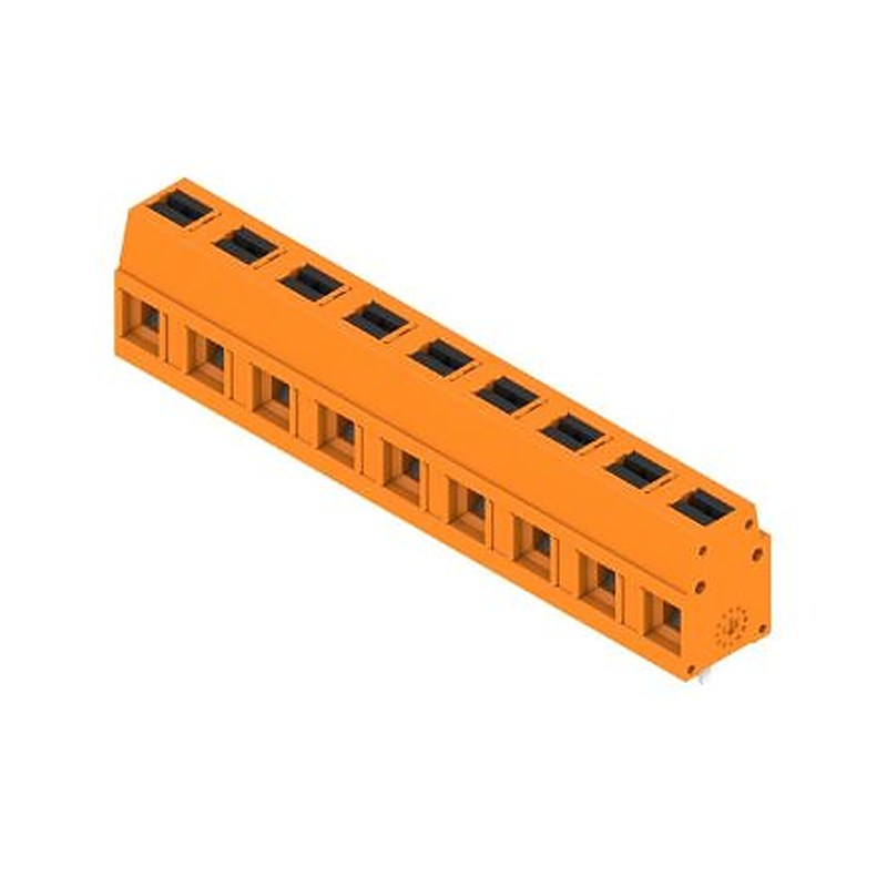 Weidmüller 2787640000 Series PCB Terminal Block, 9-Contact, 7.5 mm Pitch, Push-in, 1 Row