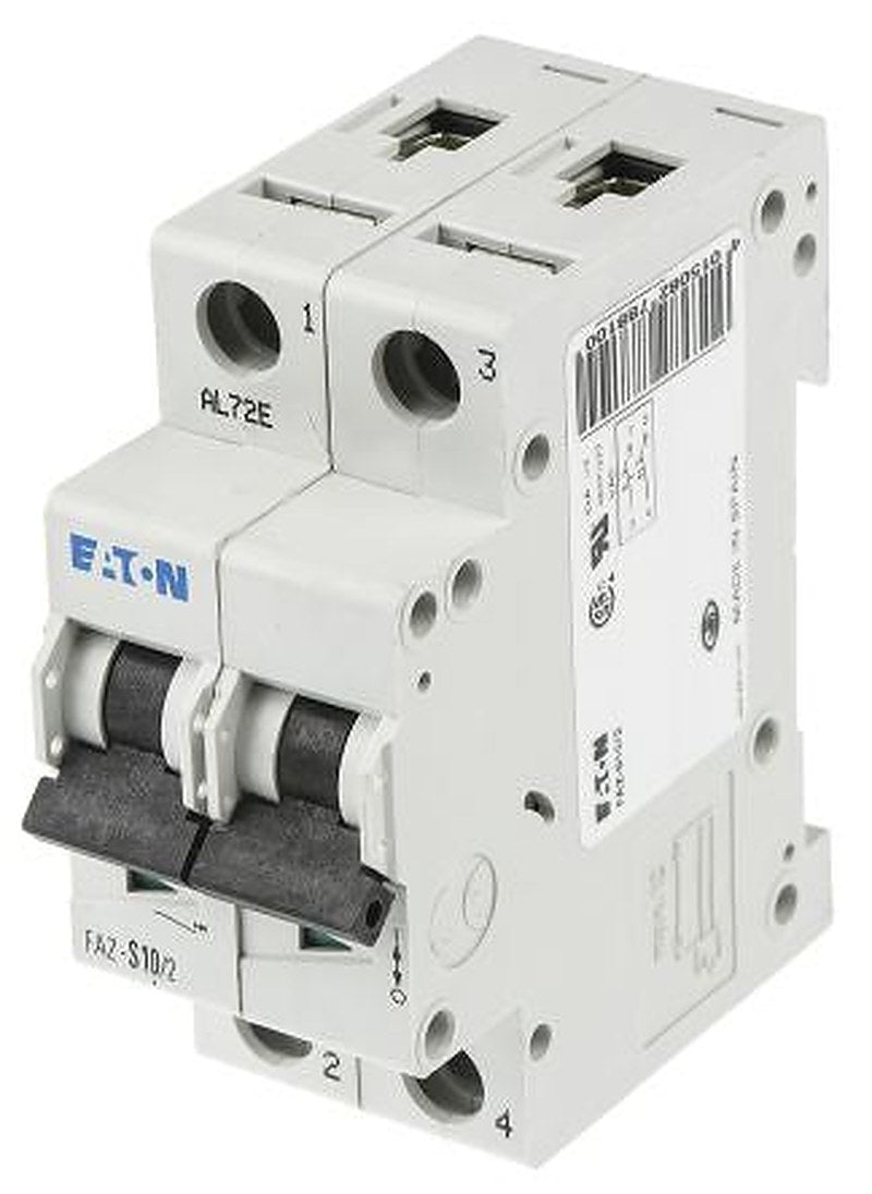 Eaton xEffect xEffect Miniature Circuit Breaker, 2-Pole, 10A, Type S, 230V ac AC, 10 kA Breaking Capacity