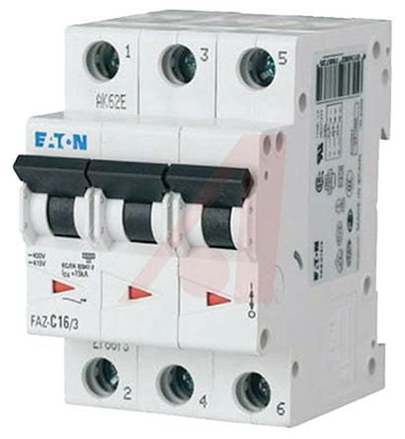 Eaton xEffect xEffect Miniature Circuit Breaker, 3-Pole, 63A, Type B, 415V ac AC, 10 kA Breaking Capacity