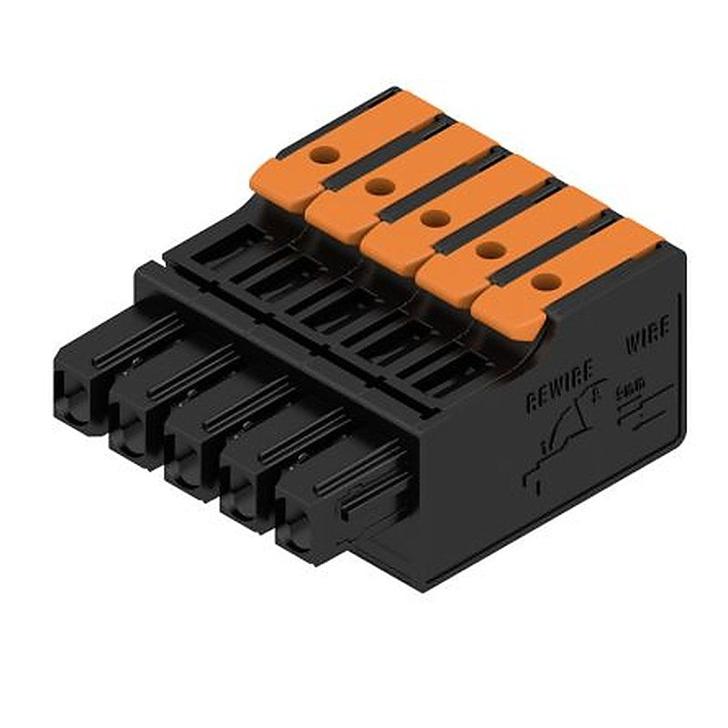 Weidmüller Female PCB Connector Housing, 5 mm Pitch, 5 Way, 1 Row Straight