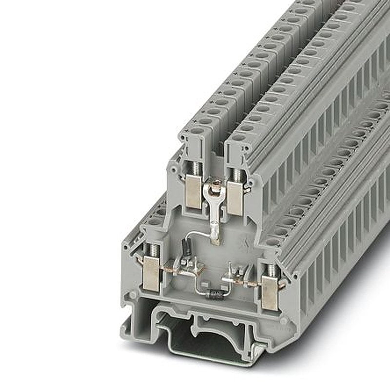 Phoenix Contact 2791113 UKK 5-2DIO/O-UL/UR-UL Series Component Terminal Block Grey, 4mm², 2-Level, Screw
