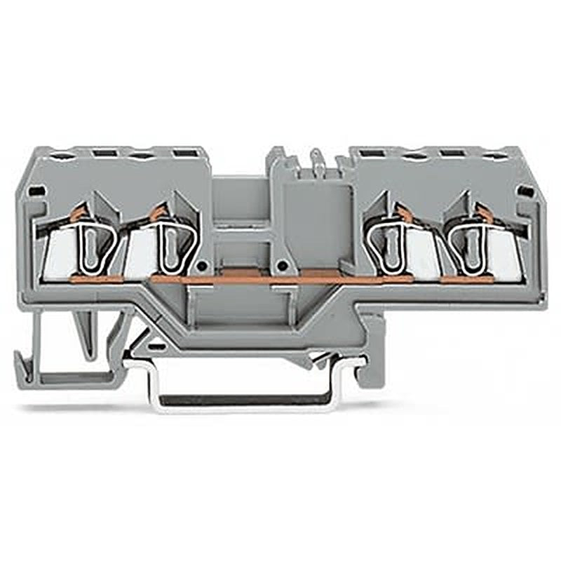 WAGO 280-633-1 280 Series Terminal Block Grey, 2.5mm², 4-Level, Cage Clamp