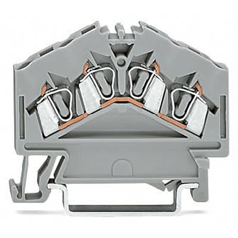 WAGO 280-646-1 280 Series Terminal Block Grey, 2.5mm², 4-Level, Cage Clamp