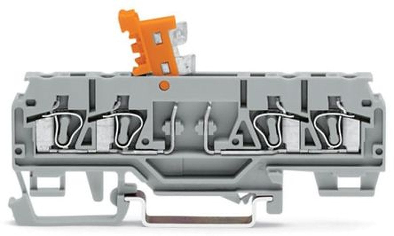 WAGO 280-874-1 280 Series Terminal Block Grey, 2.5mm², 4-Level, Cage Clamp