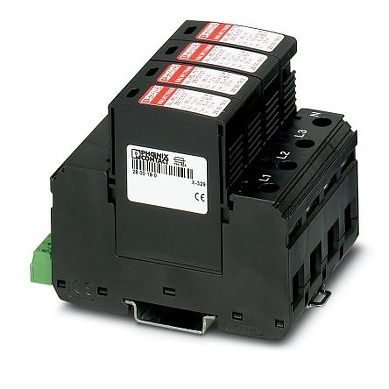 Phoenix Contact 3 Phase Surge Arrester, 80 A, 335 V ac, DIN Rail