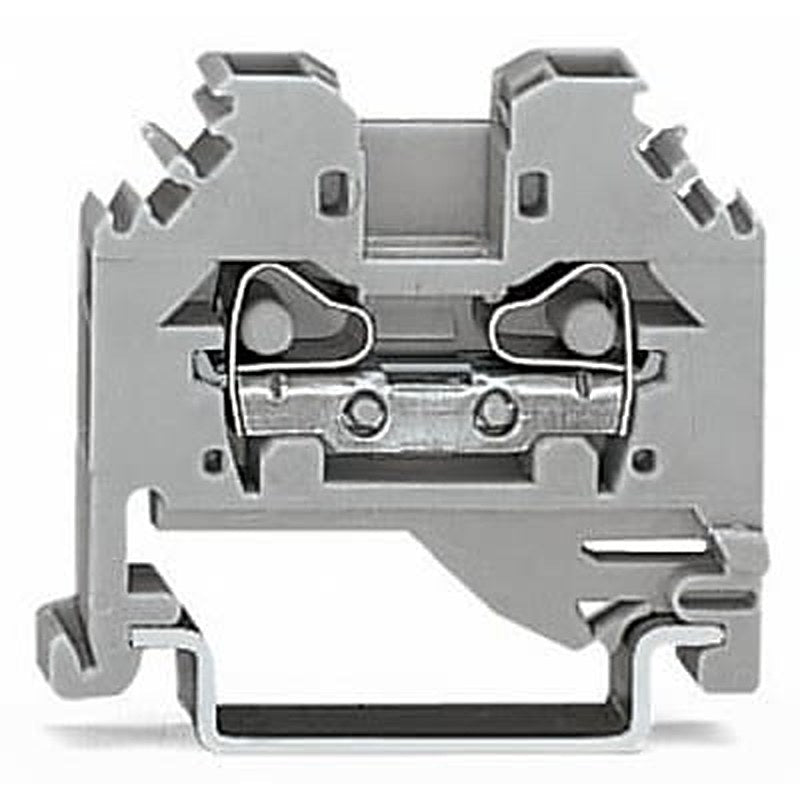 WAGO 281-101-1 281 Series Terminal Block Grey, 4mm², 2-Level, Cage Clamp