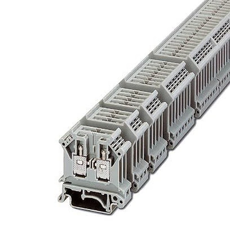 Phoenix Contact 2820262 URELG 2 Series DIN Rail Terminal Block Grey, 0.2mm², 4 mm², Screw