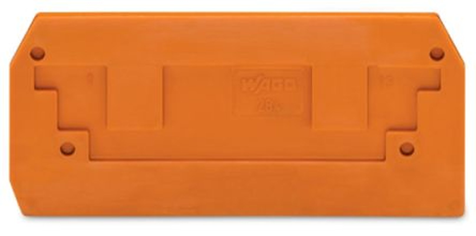 WAGO 284 Series End & Intermediate Plate for Use with Rail Mount Terminal Blocks