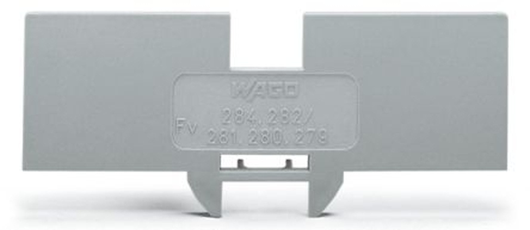 WAGO 284 Series Cover Plate for Use with 4 Conductor Terminal Blocks