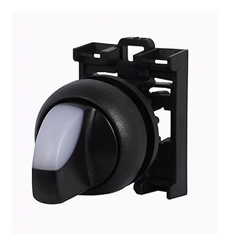 Eaton RMQ-Titan Series 2 Position Illuminated Selector Switch Head, 22 mm Cutout, White Handle, IP66