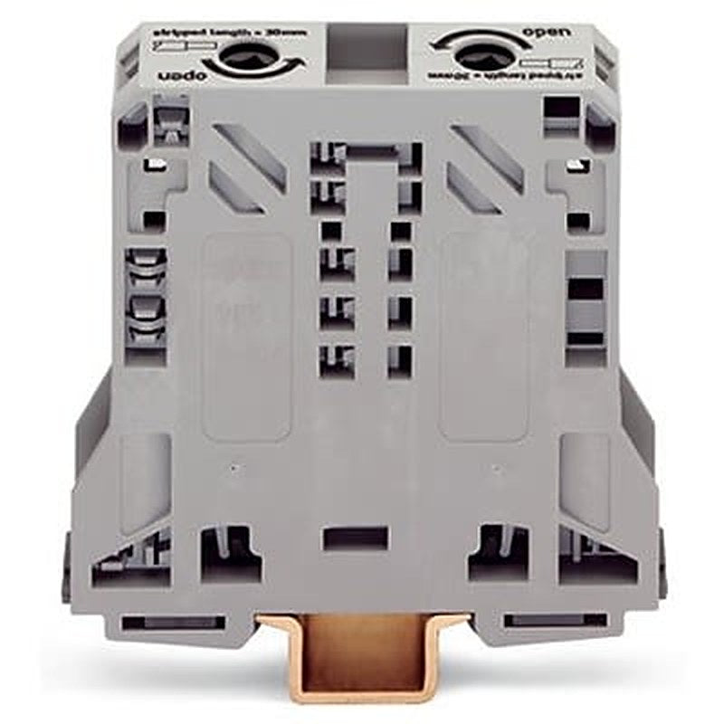 WAGO 285-150-1 285 Series Terminal Block Grey, 50mm², 2-Level, Cage Clamp