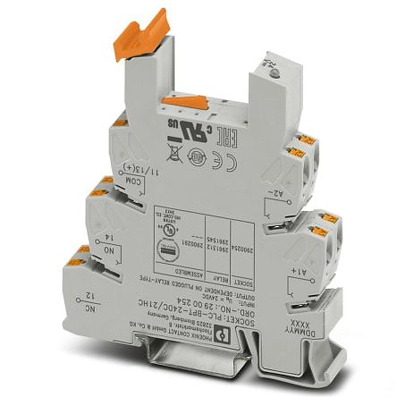 Phoenix Contact PLC-BPT- 24DC/21HC 1 Way DIN Rail Relay Socket