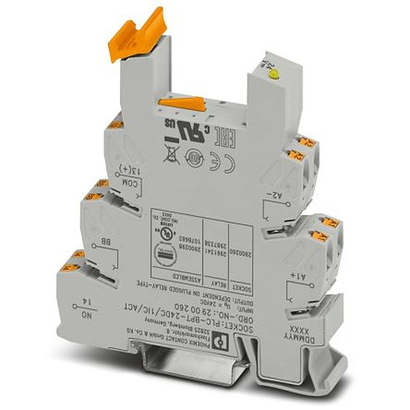 Phoenix Contact PLC-BPT-24DC/ 1IC/ACT DIN Rail Relay Socket