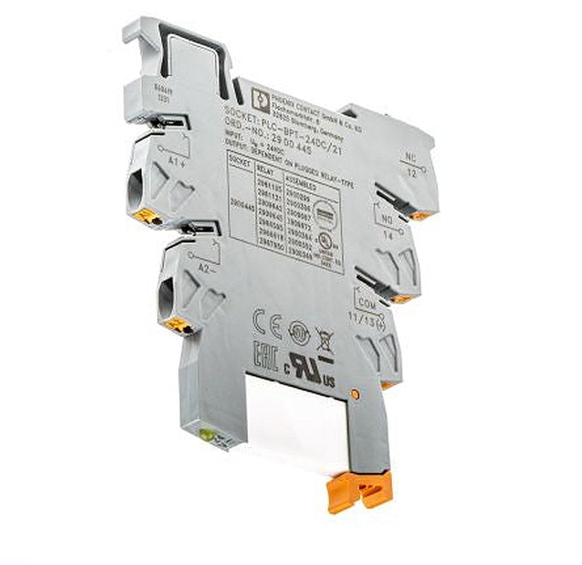 Phoenix Contact PLC-RPT-24DC/21 Series Interface Relay, DIN Rail, 24V dc Coil, SPDT, 9mA