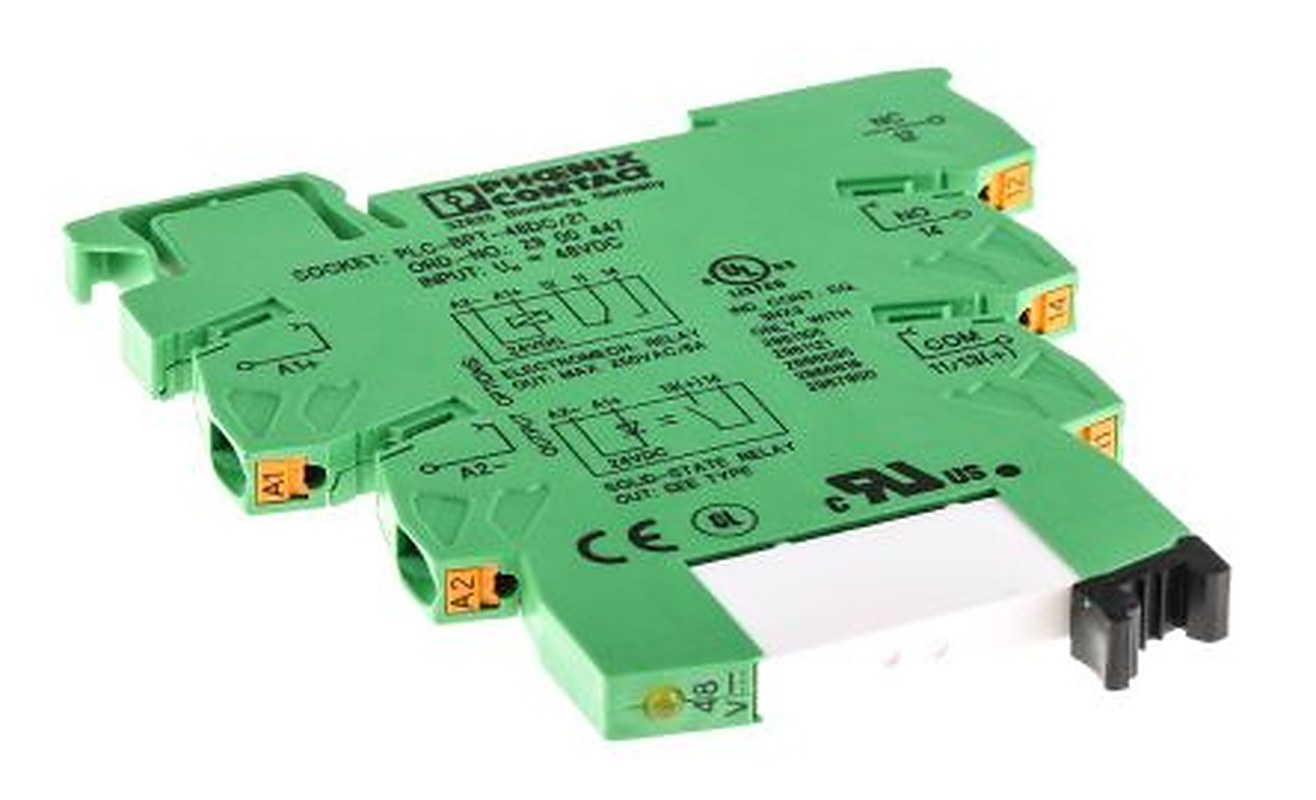 Phoenix Contact PLC-RPT- 48DC/21AU Series Interface Relay, DIN Rail, 48V dc Coil, SPDT, 9.2mA