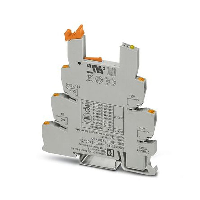 Phoenix Contact PLC-INTERFACE 1 Way 24V DIN Rail Relay Socket, for use with Electromechanical or Solid-State Relay
