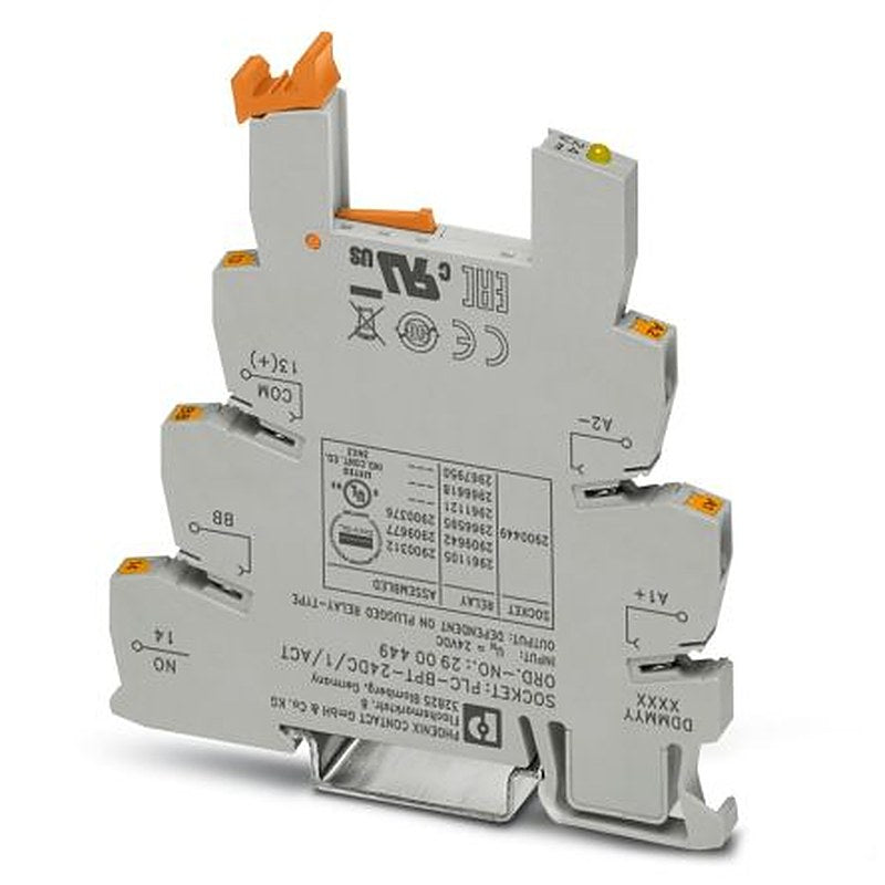 Phoenix Contact PLC-BPT24DC/ 1/ACT DIN Rail Relay Socket