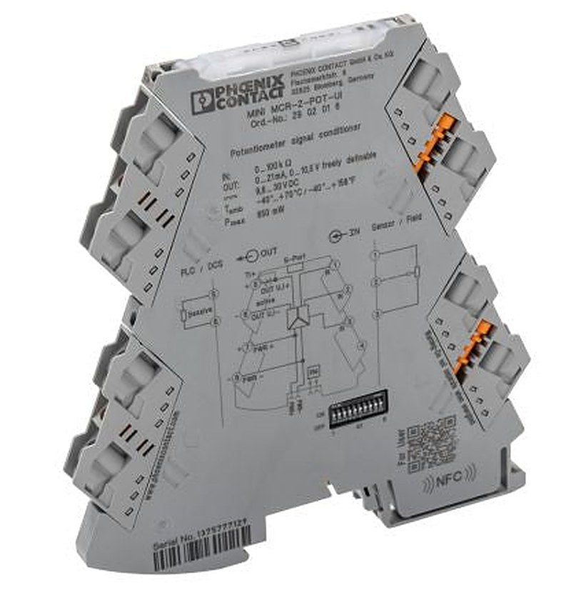 Phoenix Contact MINI MCR Series Configurable Transducer, Resistance Input, Current/Voltage Output, 30V dc, 9.6 V dc