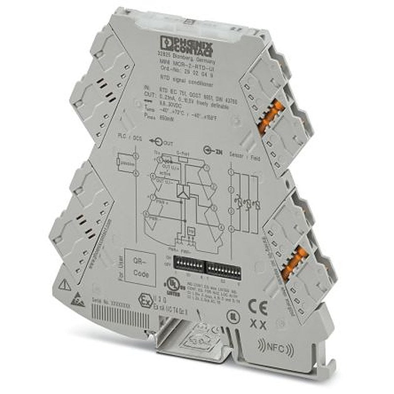 Phoenix Contact MINI MCR Series Signal Conditioner, RTD Input, Current/Voltage Output, 30V dc, 9.6 V dc Supply, ATEX,