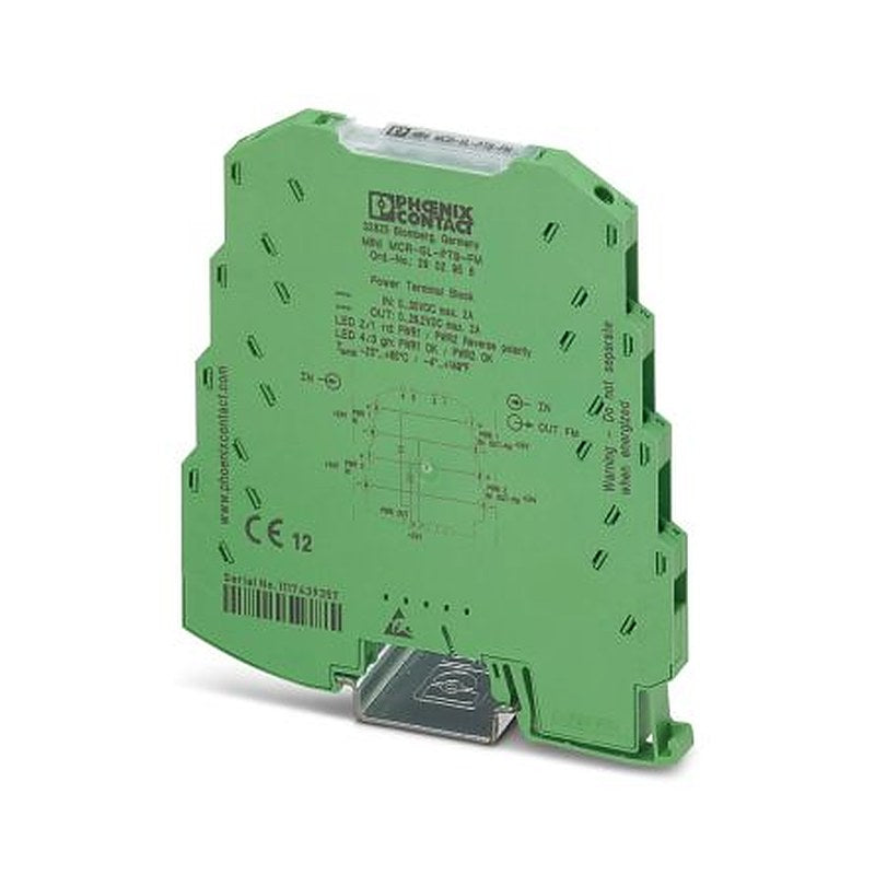 Phoenix Contact MINI MCR-2-UNI-UI-2UI Series Signal Conditioner, Voltage Input, Voltage Output, 0V dc, 30 V dc Supply