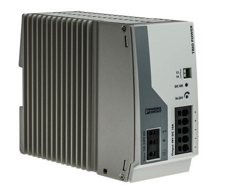 Phoenix Contact TRIO POWER Switched Mode DIN Rail Power Supply 240V ac AC Input 48V dc, 10 A Output DC 480 W