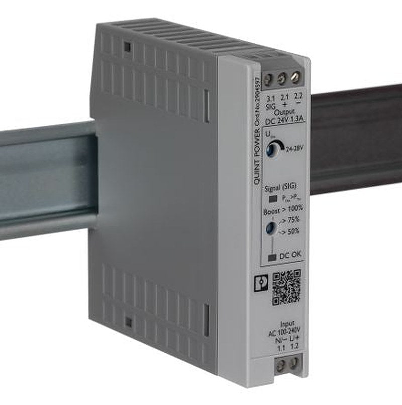 Phoenix Contact QUINT POWER Switched Mode DIN Rail Power Supply 250 V dc, 240V ac AC/DC Input 28V dc, 1.3 A Output DC 30
