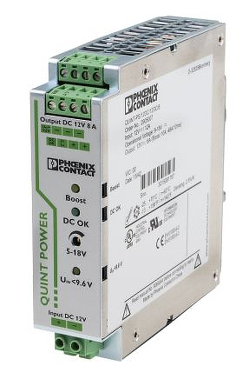 Phoenix Contact QUINT-PS/12DC/12DC/8 DC/DC Converter, 18V, 5 V/ 8 A, 18V dc Input, 12V dc Input, DIN Rail 11.8 W, 70 °C