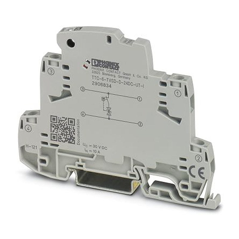 Phoenix Contact Surge Protector, 300 A, 50 V, DIN Rail