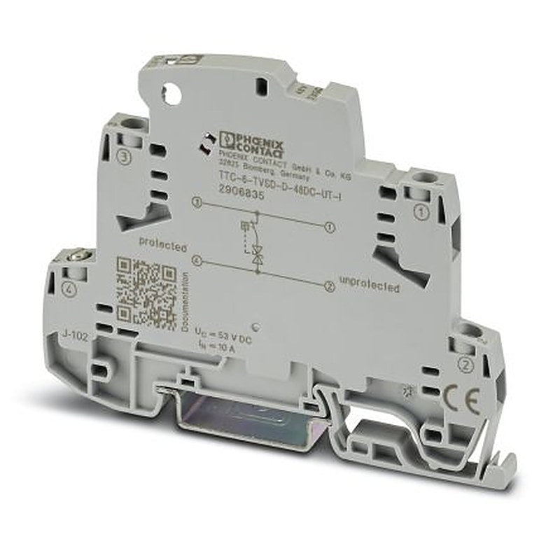 Phoenix Contact Surge Protector, 300 A, 80 V, DIN Rail