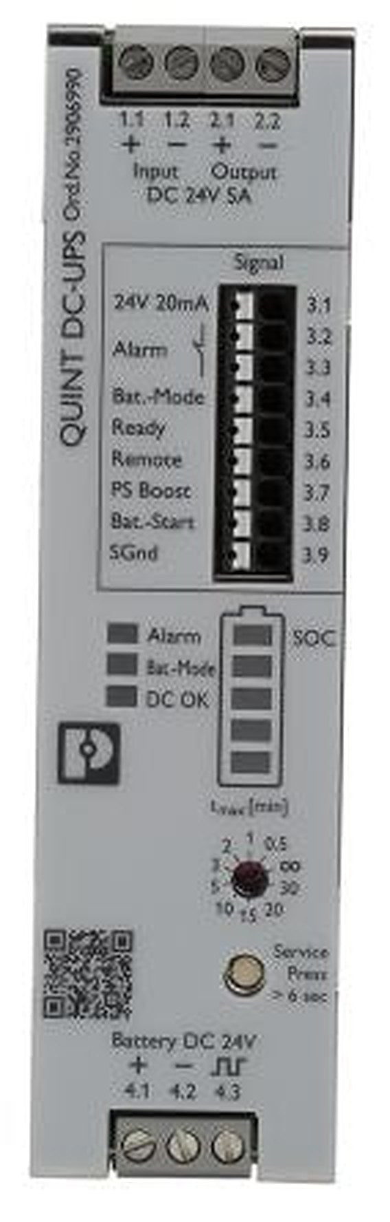 Phoenix Contact 18V dc, 30 V dc Input DIN Rail Uninterruptible power supply, QUINT4 240 W QUINT UPS