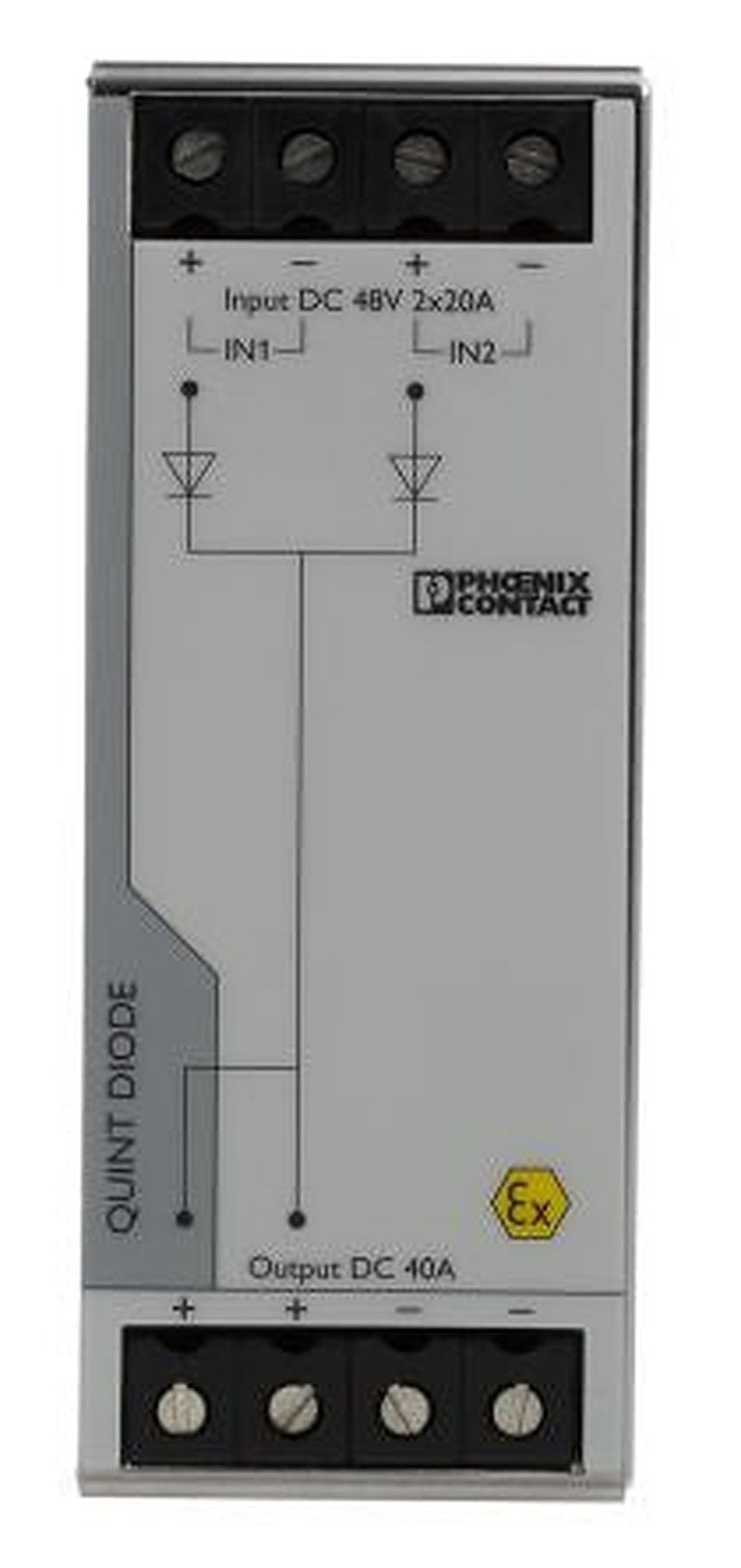 Phoenix Contact DIN Rail Diode Module, QUINT4-DIODE/48DC/2X20/1X40 Series